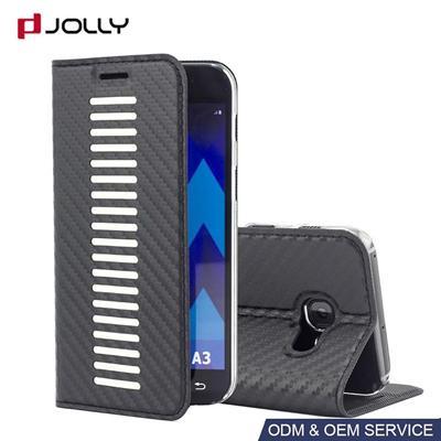 Samsung Galaxy A3 Leather Case, Dirt-proof Cell Phone Flip Case