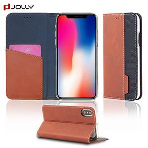 Slip-proof Card Slot Leather Phone Case iPhone X Case